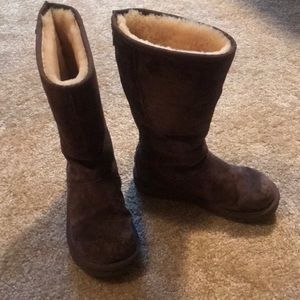 Ugg zip up fur boots